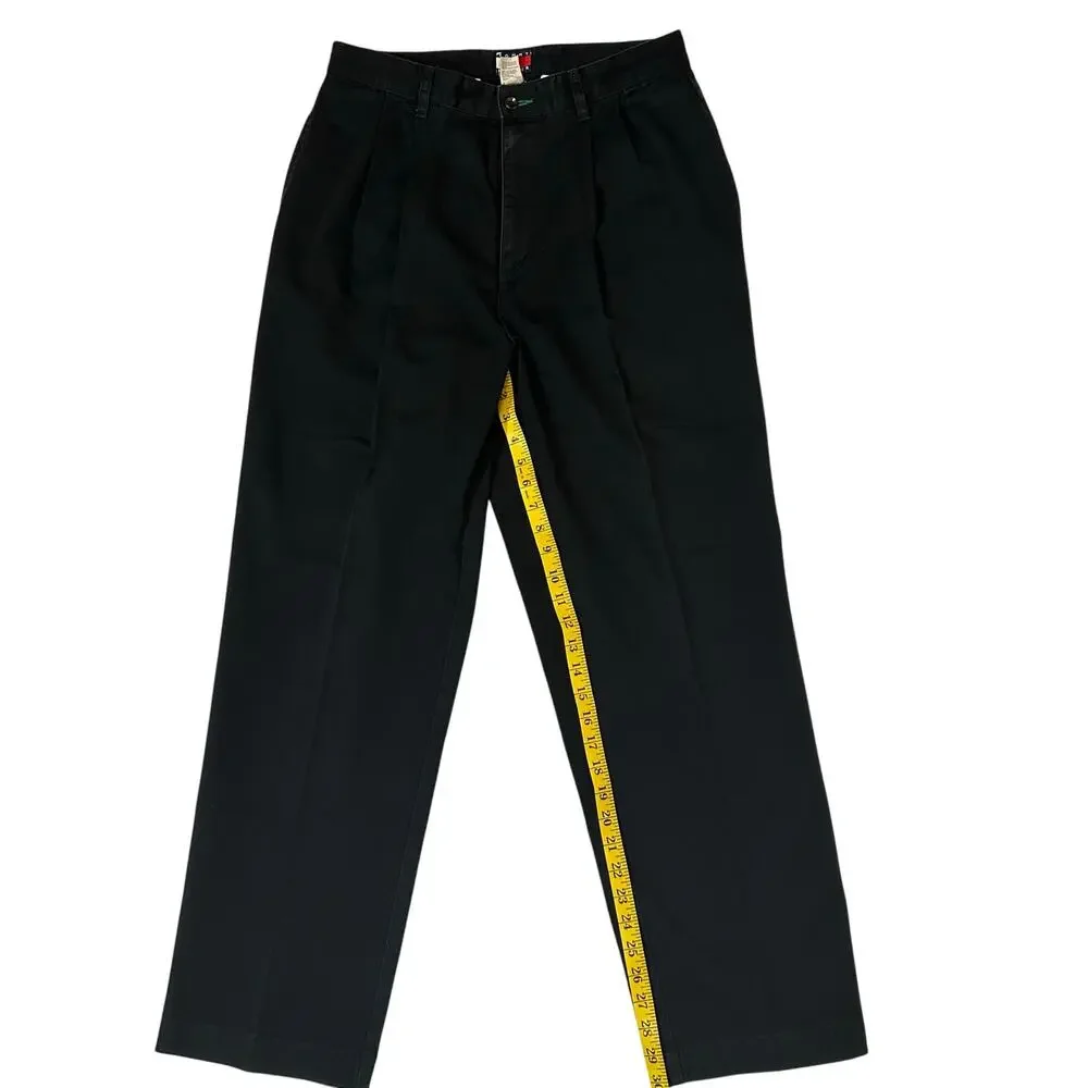 Men’s Bundle‎ Tommy Hilfiger Trouser Black & Green Dress Pants Size 33 32